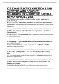 ICE EXAM PRACTICE QUESTIONS AND ANSWERS WITH COMPLETE SOLUTIONS 100&percnt; CORRECT RATED A&plus; NEWLY UPDATED 2025