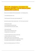 NUFT 204 - Respiratory Assessment Test Questions with 100- Correct Answers Latest Updated 2025