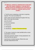 ATI MEDICAL SURGICAL RESPIRATORY EXAM 2025&sol;  2026 TEST BANK CURRENTLY TESTING WITH  VERIFIED DETAILED ANSWERS WITH RATIONALES  &lpar;ALREADY GRADED A&plus;&rpar; &sol;BRAND NEW&excl;&excl;&vert;&vert;LATEST  EXAM&excl;&excl;&vert;&vert;