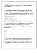 NUR 111 HESI EXAM QUESTIONS WITH COMPLETE SOLUTIONS