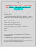 HCM 425 FINAL EXAM & Midterm EXAM ACTUAL 400 Questions and Verified Solutions Latest Update This Year