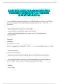 WGU D312 A&P 1 EXAM QUESTIONS WITH THE ONLY VERIFIED DETAILED CORRECT ANSWERS