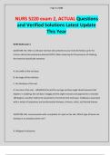 NURS 5220 exam 1 & 2&comma; ACTUAL 800 Questions and Verified Solutions Latest Update This Year