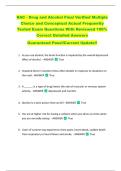 RAC - Drug and Alcohol Final Verified Multiple  Choice and Conceptual Actual Frequently  Tested Exam Questions With Reviewed 100&percnt;  Correct Detailed Answers   Guaranteed Pass&excl;&excl;Current Update&excl;&excl; 
