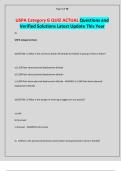 USPA Category G QUIZ ACTUAL Questions and Verified Solutions Latest Update This Year