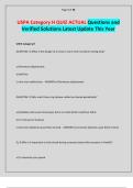 USPA Category H QUIZ ACTUAL Questions and Verified Solutions Latest Update This Year