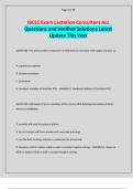 IBCLC Exam Lactation Consultant ALL Questions and Verified Solutions Latest Update This Year