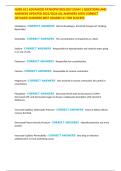 NURS 611 ADVANCED PATHOPHYSIOLOGY EXAM 1 QUESTIONS AND ANSWERS UPDATED 2025&sol;2026 ALL ANSWERS 100&percnt; CORRECT DETAILED ANSWERS BEST GRADED A&plus; FOR SUCCESS