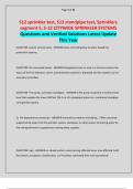 S12 sprinkler test&comma; S13 standpipe test&comma; Sprinklers segment 5&comma; S-12 CITYWIDE SPRINKLER SYSTEMS Questions and Verified Solutions Latest Update This Year