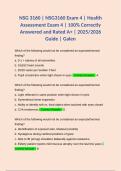 BUNDLE FOR NSG 3160 EXAM 1&sol;NSG3160 EXAM 1 &vert; HEALTH ASSESSMENT REVIEW &vert; QUESTIONS & ANSWERS GRADED A&plus;&vert; 2025&sol; 2026 UPDATE