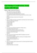Epic Bridges Certification&colon; Study  Guide &lpar;100 MCQs&rpar; 