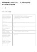 PNR 205 Exam 3 Review &ndash; Questions With Accurate Solutions