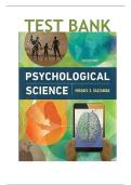 Test Bank - Psychological Science 6th Edition by Michael Gazzaniga&comma; &lpar;All Chapters Included 1-15&rpar;&period;