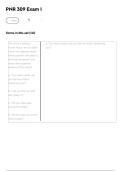 PNR 309 Exam I &ndash; Questions With Guaranteed Answers