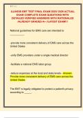 ILLINOIS EMT TEST FINAL EXAM 2025&sol; 2026 ACTUAL  EXAM COMPLETE EXAM QUESTIONS WITH  DETAILED VERIFIED ANSWERS WITH RATIONALES  &sol;ALREADY GRADED A&plus; &sol;&sol;LATEST EXAM&excl;&excl;&excl; 