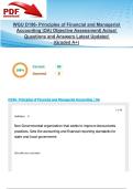 WGU D196- Principles of Financial and Managerial Accounting &vert;OA&vert; Objective Assessment&vert; Actual Questions and Answers Latest Updated 2025&sol;2026  &lpar;Graded A&plus;&rpar;