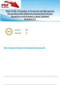 WGU D196- Principles of Financial and Managerial Accounting &vert;OA&vert; Objective Assessment&vert; Actual Questions and Answers Latest Updated 2025&sol;2026  &lpar;Graded A&plus;&rpar;