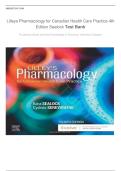 Test Bank For Lilley's Pharmacology for Canadian Health Care Practice 4th Edition by Kara Sealock&vert;&vert;ISBN&colon;9780323694803
