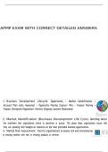 APMP exam with correct detailed answers