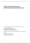 APMP Foundation-Level Certification exam graded A&plus;