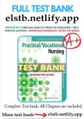 Test Bank For Contemporary Practical&sol;Vocational Nursing 9th Edition by Corinne Kurzen&vert;&vert;ISBN&colon;9781975136215