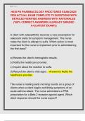 HESI PN PHARMACOLOGY PROCTORED EXAM 2025&sol;  2026 ACTUAL EXAM COMPLETE 70 QUESTIONS WITH  DETAILED VERIFIED ANSWERS WITH RATIONALES  &lpar;100&percnt; CORRECT ANSWERS&rpar; &sol;ALREADY GRADED  A&plus;&vert;&vert;LATEST EXAM&excl;&excl;&vert;&vert; 