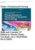 Test Bank For Timby's Fundamental Nursing Skills and Concepts Thirteenth  Edition by Loretta A Donnelly-Moreno&vert;&vert;iISBN&colon;9781975220778