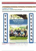 Aging and Society A Canadian Perspectives 9th Edition &lpar;Mark Novak&comma; Herbert C&period; Northcott&comma; Karen Kobayashi&rpar; All Chapters 1 &ndash; 20&lpar;Q&A&rpar; Latest 2025 complete A&plus; graded