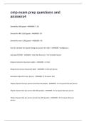 cmp exam prep questions and answers
