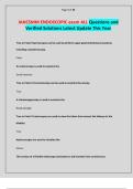 IAHCSMM ENDOSCOPIC exam ALL Questions and Verified Solutions Latest Update This Year