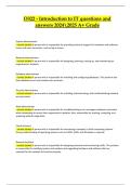 D322 &ndash; Introduction to IT Study Guide &vert; 2024&sol;2025 Questions with Correct Verified Answers &vert; A&plus; Graded Solutions