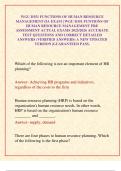 WGU D351 FUNCTIONS OF HUMAN RESOURCE MANAGEMENT OA EXAM &vert; WGU D351 FUNTIONS OF HUMAN RESOURCE MANAGEMENT PRE ASSESSMENT ACTUAL EXAMS 2025&sol;2026 ACCURATE TEST QUESTIONS AND CORRECT DETAILED ANSWERS &lpar;VERIFIED ANSWERS&rpar; A NEW UPDATED VERSION &vert;GUARANTEED PASS&period;