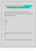Montana Notary Public Final Exam Questions and Verified Solutions Latest Update This Year