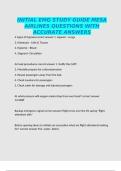 INITIAL EMG STUDY GUIDE MESA AIRLINES QUESTIONS WITH ACCURATE ANSWERS