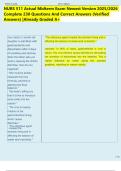 NURS 511 Actual Midterm Exam Newest Version 2025&sol;2026  Complete 230 Questions And Correct Answers &lpar;Verified  Answers&rpar; &vert;Already Graded A&plus; 