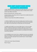 HRB HBP QUESTIONS WITH ACCURATE ANSWERS