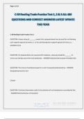 C-39 Roofing Trade Practice Test 1&comma; 2 & 3 ALL 400 QUESTIONS AND CORRECT ANSWERS LATEST UPDATE THIS YEAR