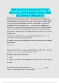 H&R BLOCK SPECIALIST TEST ACTUAL EXAM QUESTIONS AND ACCURATE ANSWERS