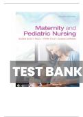 Maternity and Pediatric Nursing 4th Edition Ricci&comma; Kyle & Carman Test Bank &vert; Complete Q&A &vert; Graded A&plus; &vert; guaranteed pass&excl;&excl; &vert; 2025