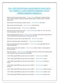 CRA&colon; CERTIFIED RETINAL ANGIOGRAPHY EXAM WITH ALL CORRECT & 100&percnt; VERIFIED ANSWERS&vert;LATEST UPDATE&vert;ALREADY GRADED A&plus;