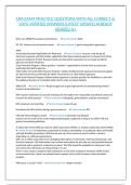 CRA EXAM PRACTICE QUESTIONS WITH ALL CORRECT & 100&percnt; VERIFIED ANSWERS&vert;LATEST UPDATE&vert;ALREADY GRADED A&plus;