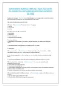 COMMUNITY REINVESTMENT ACT &lpar;CRA&rpar; TEST WITH ALL CORRECT & 100&percnt; VERIFIED ANSWERS&vert;UPDATED TO PASS