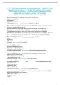 CERTIFIED RADIOLOGY ADMINISTRATOR - OPERATIONS MANAGEMENT EXAM WITH ALL CORRECT & 100&percnt; VERIFIED ANSWERS&vert;UPDATED TO PASS