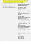 CRA EXAM MATH WITH ALL CORRECT & 100&percnt; VERIFIED ANSWERS&vert;LATEST UPDATE&vert;ALREADY GRADED A&plus;