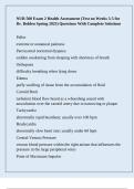 NUR 500 Exam 2 Health Assessment &lpar;Test on Weeks 3-5 for Dr&period; Bolden Spring 2025&rpar; Questions With Complete Solutions