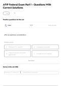AFIP Federal Exam Part 1 - Questions With Correct Solutions