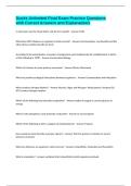 Ducks Unlimited Final Exam Practice Questions with Correct Answers and Explanations