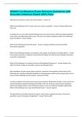 Wildlife Certification Exam Revision Questions with Accurate Solutions Rated 100&percnt; Pass
