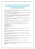 COMMUNITY REINVESTMENT ACT &lpar;CRA&rpar; EXAM WITH ALL CORRECT & 100&percnt; VERIFIED ANSWERS&vert;LATEST UPDATE&vert;ALREADY GRADED A&plus;