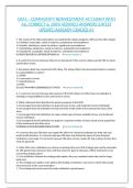 CRA1 - COMMUNITY REINVESTMENT ACT EXAM WITH ALL CORRECT & 100&percnt; VERIFIED ANSWERS&vert;LATEST UPDATE&vert;ALREADY GRADED A&plus;